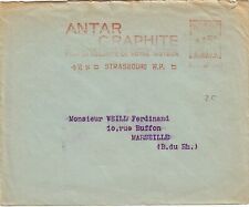 LETTRE EMA ILLUSTREE HUILE ANTAR GRAPHITE MOTEUR STRASBOURG ANNEE 1954 comprar usado  Enviando para Brazil