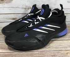 Tênis de basquete masculino Adidas Dame 9 JI1938 tamanho 10.5 preto atlético azul comprar usado  Enviando para Brazil