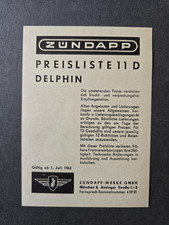 Preisliste zündapp delphin gebraucht kaufen  Versand nach Germany