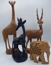 Wooden animal figurines for sale  Camby