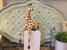 Estatueta Kirkland's Giraffe prateleira sitter 7" altura 11-1/4" incluindo pernas articuladas comprar usado  Enviando para Brazil