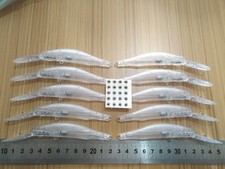 Usado, 10pcs Sem Pintura Crankbait Corpo Isca De Pesca 4 3/4 Polegadas 3/8 Oz Iscas Em Branco E260 comprar usado  Enviando para Brazil