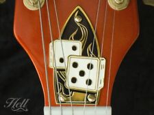 Tampa de haste de treliça de latão "BLAZING DICE" (ouro). Compatível com a maioria das guitarras estilo Gretsch®. comprar usado  Enviando para Brazil