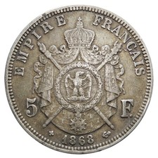 Napoleone iii moneta usato  Roma