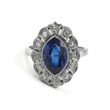 Ring safir saphir gebraucht kaufen  München