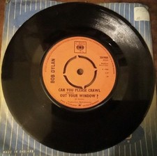 BOB DYLAN CAN YOU PLEASE CRAWL OUT YOUR WINDOW ORIG 7" VINYL SINGLE 1st PRESS VG comprar usado  Enviando para Brazil