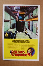 Pôster promocional de videogame Rolling Thunder Arcade Flyer , usado comprar usado Pôster promocional de videogame Rolling Thunder Arcade Flyer , usado comprar usado  Enviando para Brazil