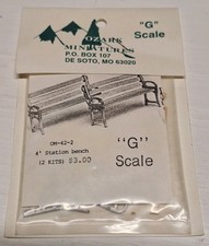 Kit de banco de estação Ozark Miniatures escala G #1 comprar usado Kit de banco de estação Ozark Miniatures escala G #1 comprar usado  Enviando para Brazil