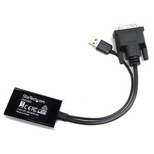 Adaptador genuíno StarTech DVI2DP2 DVI para DisplayPort com alimentação USB 1920x1200 vídeo comprar usado  Enviando para Brazil