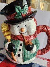 Snowman ceramic pitcher for sale  Washington