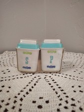 Lustro Ware Rozmiar stołu Wytrząsarki do soli i pieprzu Turkus NOS Borden Spiżarnia Ware na sprzedaż  Wysyłka do Poland