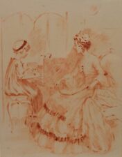 Elsie DODGE PATTEE peintre américain dessin art miniature femme musique clavecin comprar usado  Enviando para Brazil