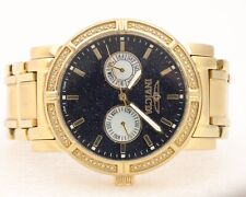 42mm Invicta 0097 cronógrafo relógio de diamante folheado a ouro 18k esfregão pérola comprar usado  Enviando para Brazil