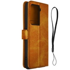 Custodia per HTC U23 Pro portafoglio e supporto serie Sleek Cover camel na sprzedaż  Wysyłka do Poland