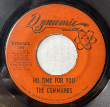 R+B Northern Soul 45 THE COMMANDS No Time For You / Hey It's Love DYNAMIC listen comprar usado  Enviando para Brazil