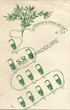 Ancien menu football d'occasion  Paris I