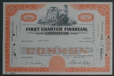 First Charter Financial Corporation 1966 1 Akcja na sprzedaż First Charter Financial Corporation 1966 1 Akcja na sprzedaż  Wysyłka do Poland