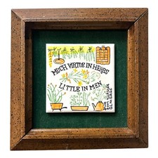 Vtg framed ceramic for sale  Whiting