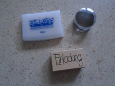 Embossing stamp set gebraucht kaufen  Sigmaringendorf