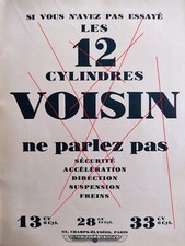 Publicité 1930 automobiles d'occasion  Paris XII