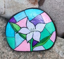 Bemalter stein blumen gebraucht kaufen  Zwickau