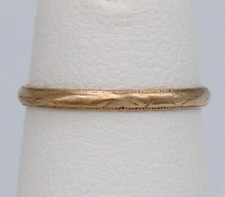 Usado, ANEL ANTIGO ART NOUVEAU OURO AMARELO 10K BANDA INFANTIL TAMANHO 2 ASSINADO comprar usado  Enviando para Brazil