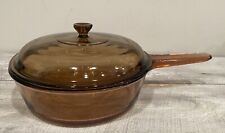 Vaso de vidro vintage Corning Vision France 2 litros fundo waffle com tampa comprar usado  Enviando para Brazil
