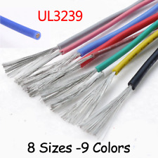 Fio de cabo flexível de silicone 9 cores UL3239 14/16/18/20/22/24/28/30 AWG comprar usado  Enviando para Brazil