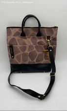 Bolsa tote R rebite marrom lona estampa girafa bolsos internos alça ajustável comprar usado  Enviando para Brazil