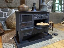 Estufa de leña extra grande con chimenea, horno personalizado hecho a mano, cabina de estufa de cocina segunda mano  Embacar hacia Mexico