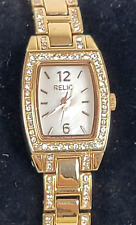 Zegarek Relic By Fossil złoty odcień przezroczysty kryształ akcent kwadratowy 18 mm 6,5 cala damski na sprzedaż Zegarek Relic By Fossil złoty odcień przezroczysty kryształ akcent kwadratowy 18 mm 6,5 cala damski na sprzedaż  Wysyłka do Poland