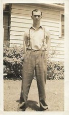 FOTO ENCONTRADA vintage bw A GUY FROM BEFORE retrato original HOMEM 18 14 M, usado comprar usado  Enviando para Brazil