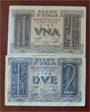 1 lira 1939 usato  Bovalino