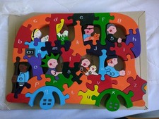 Handcrafted wooden alphabet for sale  WOKING