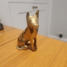 Vintage brass alsatian for sale  IPSWICH