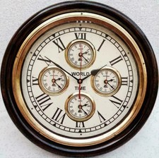 Reloj de pared de madera silencioso estilo vintage a pilas para decoración del hogar segunda mano  Embacar hacia Mexico