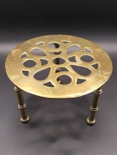 Victorian brass round for sale  LEEK
