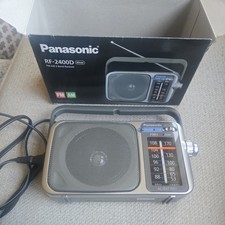 Rádio AM/FM portátil Panasonic RF-2400D - Alimentado por bateria e CA, prata comprar usado  Enviando para Brazil