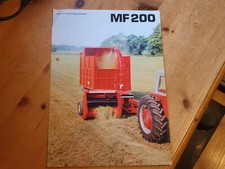 Folheto folheto trator colheitadeira forragem Massey Ferguson 200 de 1975 comprar usado  Enviando para Brazil