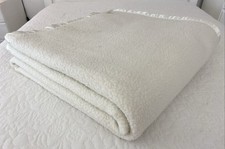 Cobertor queen/rei Gainsborough creme marfim acrílico lã grande 260cm x 250cm comprar usado  Enviando para Brazil