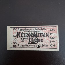 Ticket metropolitain 2ème d'occasion  Fresnes