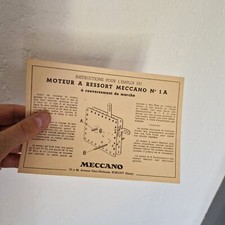Meccano instructions moteur d'occasion  Lyon IV