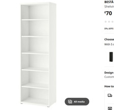 Ikea besta shelving for sale  HARROW