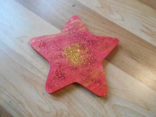 Holzstern glitzer rot gebraucht kaufen  Bergisch Gladbach
