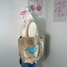Bolsa tote de ombro vintage Y2k Hollister bordada cáqui bronzeada comprar usado  Enviando para Brazil