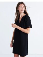 MADEWELL Sz 2 Ballad Tunic Mini Dress Black Geometric Cutouts V-Neck Casual  comprar usado  Enviando para Brazil