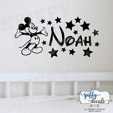 Adesivo de parede personalizado nome Mickey Mouse adesivo de vinil estrelas Walt Disney comprar usado  Enviando para Brazil