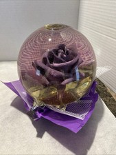 Usado, Globo cúpula bola de água vintage preservado rosa lilás real em um copo - Grande 7"" comprar usado  Enviando para Brazil