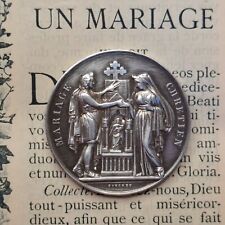Médaille mariage argent d'occasion  Flavy-le-Martel