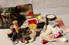 Vintage tin sewing for sale  HOLYHEAD